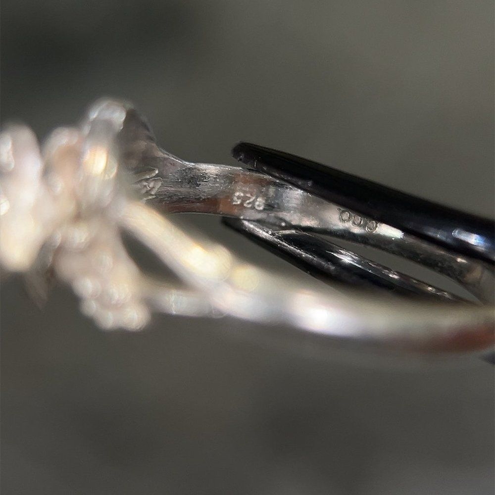 Sterling Silver 925 Rose Flower Ring View 6